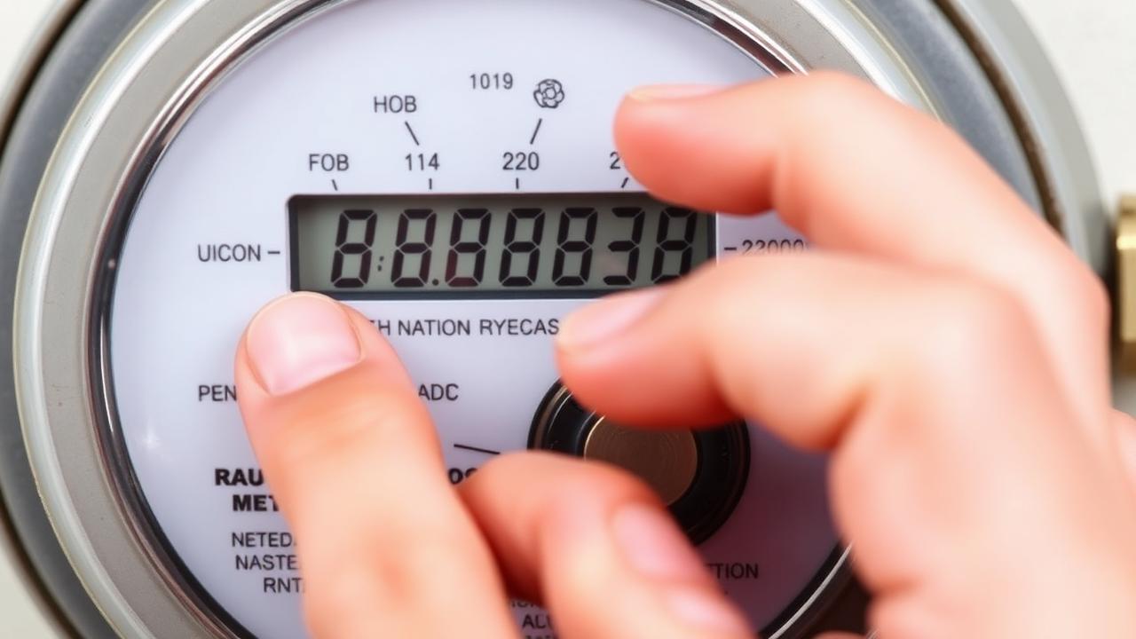 Citirea indexului de pe contorul de gaz în mc